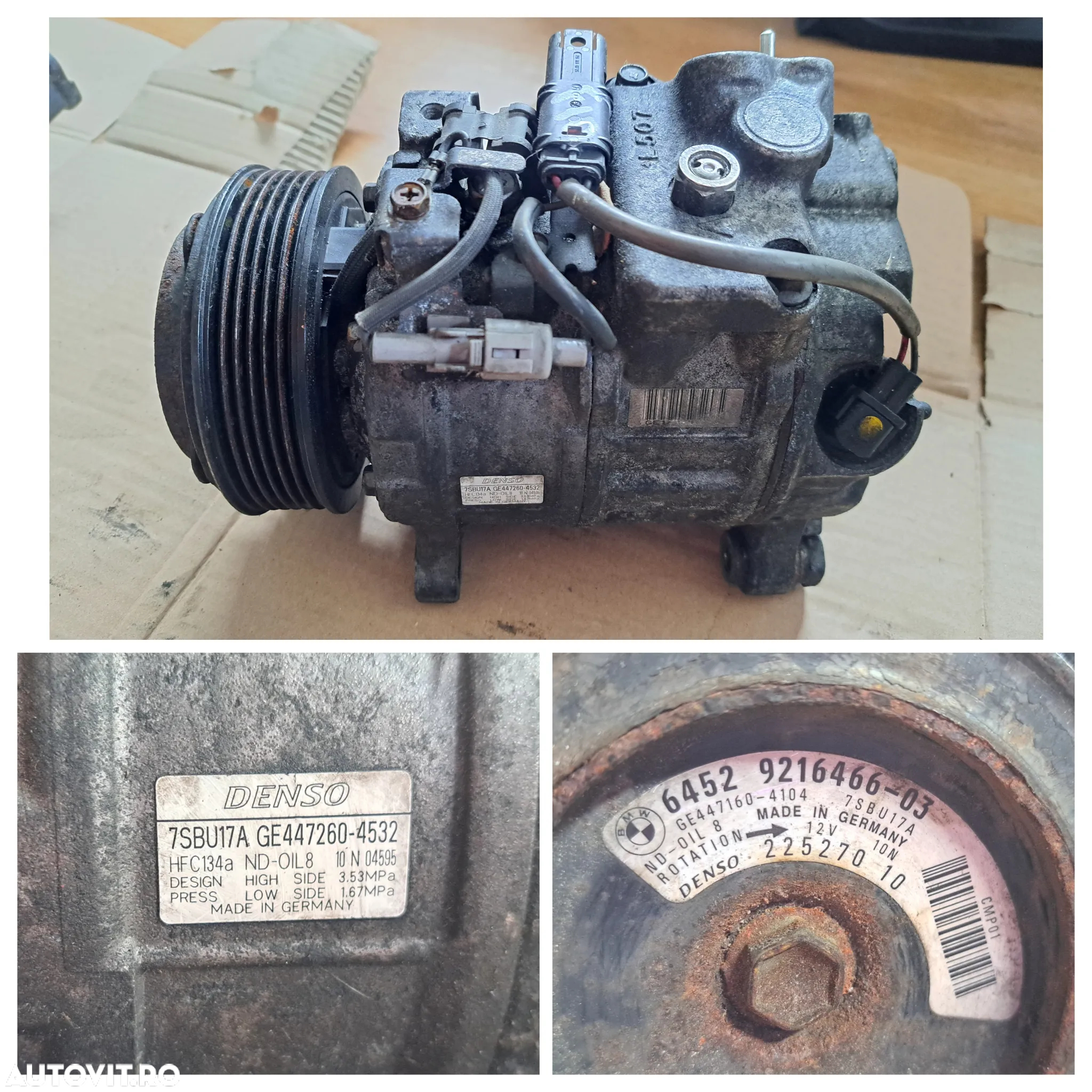 compresor bmw denso 225270 10 clima aer conditionat ac climatizare climatronic - 2