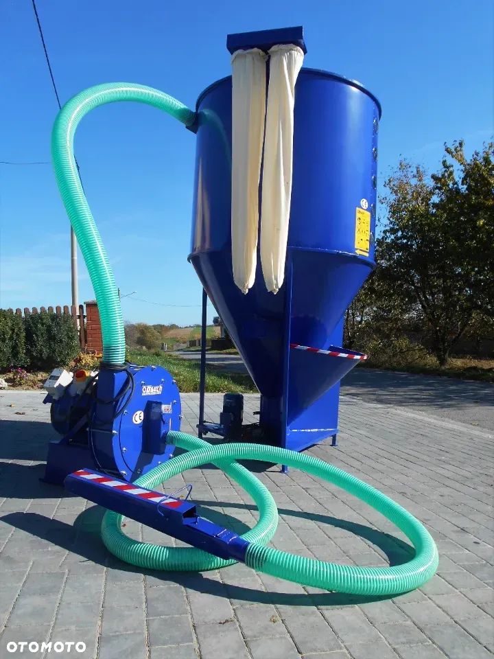 ZESTAW paszowy OSUCH śrutownik ssący 7,5/11/15kw + Mieszalnik pasz 500/2000KG + WAGA - 8