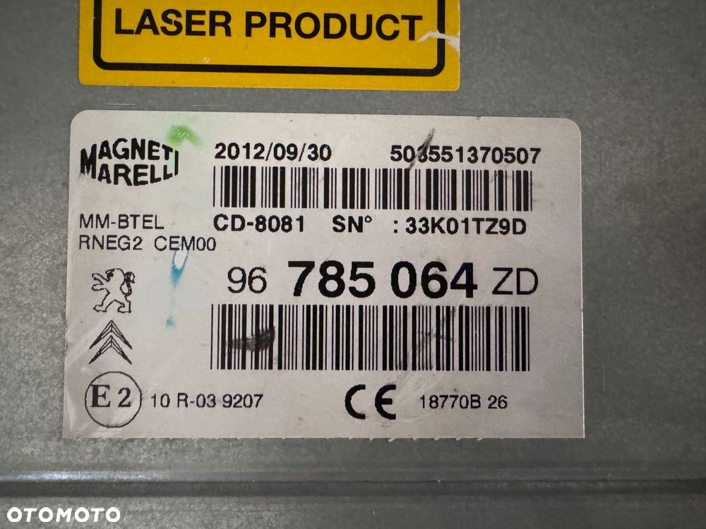 RADIO NAWIGACJA 98067084XT 98039693XN 96785064ZD - 5