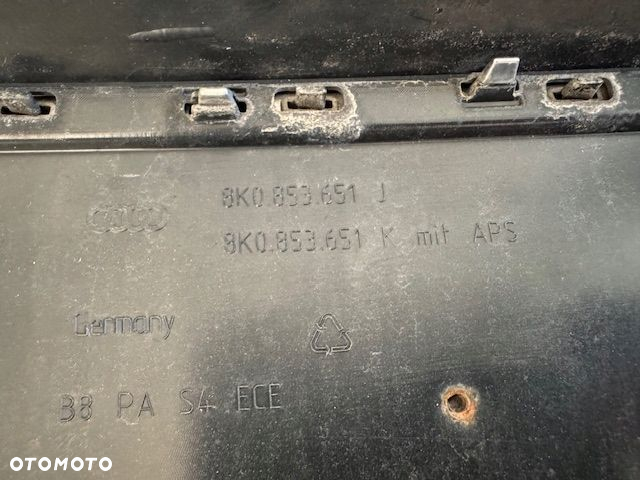 AUDI A4 S4 B8 GRILL ATRAPA PDC 8K0853651K SZARY ORYGINALNA CAŁA - 4