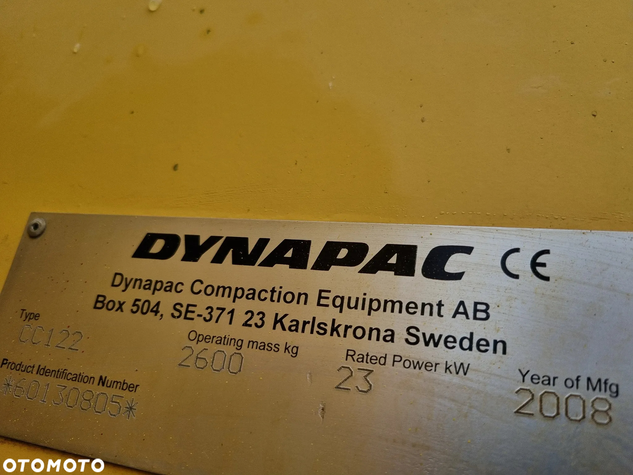 Dynapac CC122 Walec Drogowy 3tony Import Norwegia 2009rok JAK NOWY 1590 Mtg ubijanie tył lub przód Zraszacz Wszystko w Oryginale - 7