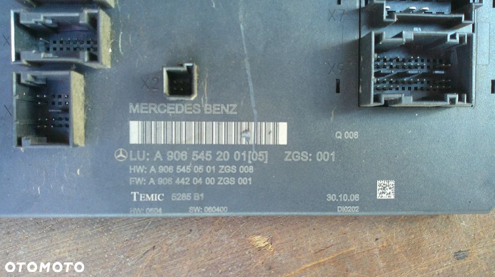 MERCEDES SPRINTER 906 2.2 CDI IMMO ZESTAW STARTOWY A6461506378 - 5