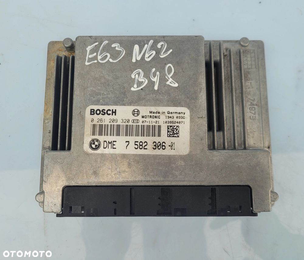 ZESTAW STARTOWY KOMPUTER SILNIKA MODUŁ CAS3 BMW E63 N62B48 4.8B 7582306 - 3