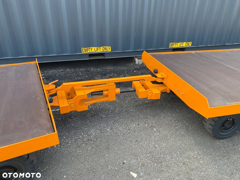 Ackermann KAMPA niemiecka przyczepa przemysłowa udźwig 5 ton 190x550cm dach + plandeka firanka, jak NOWA pociąg transportowy z 2 przyczep - 19