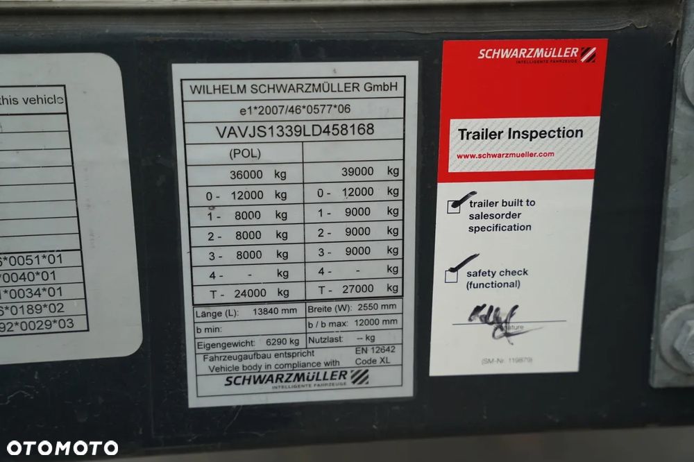 Schwarzmuller / FIRANKA / STANDARD / KOSZ NA PALETY / OSIE SAF / - 29