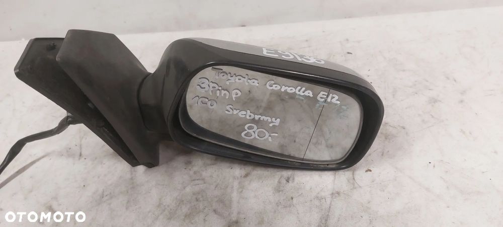 .  LUSTERKO ELEKTRYCZNE TOYOTA COROLLA E12 PRAWE 3PIN 1CO SREBRNY - 2