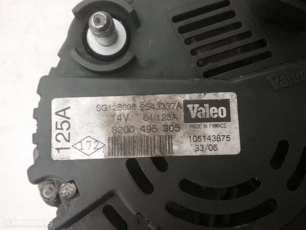 Alternador Usado RENAULT GRAND SCENIC II 1.9 dCi | 05.05 - 01.09 REF. SG12B098 2... - 3