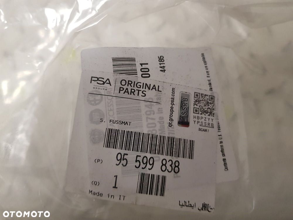 FABRYCZNIE NOWE PRZEDNIE ORYGINALNE DYWANIKI WELUROWE OPEL COMBO D 11-18 95599838 - 4