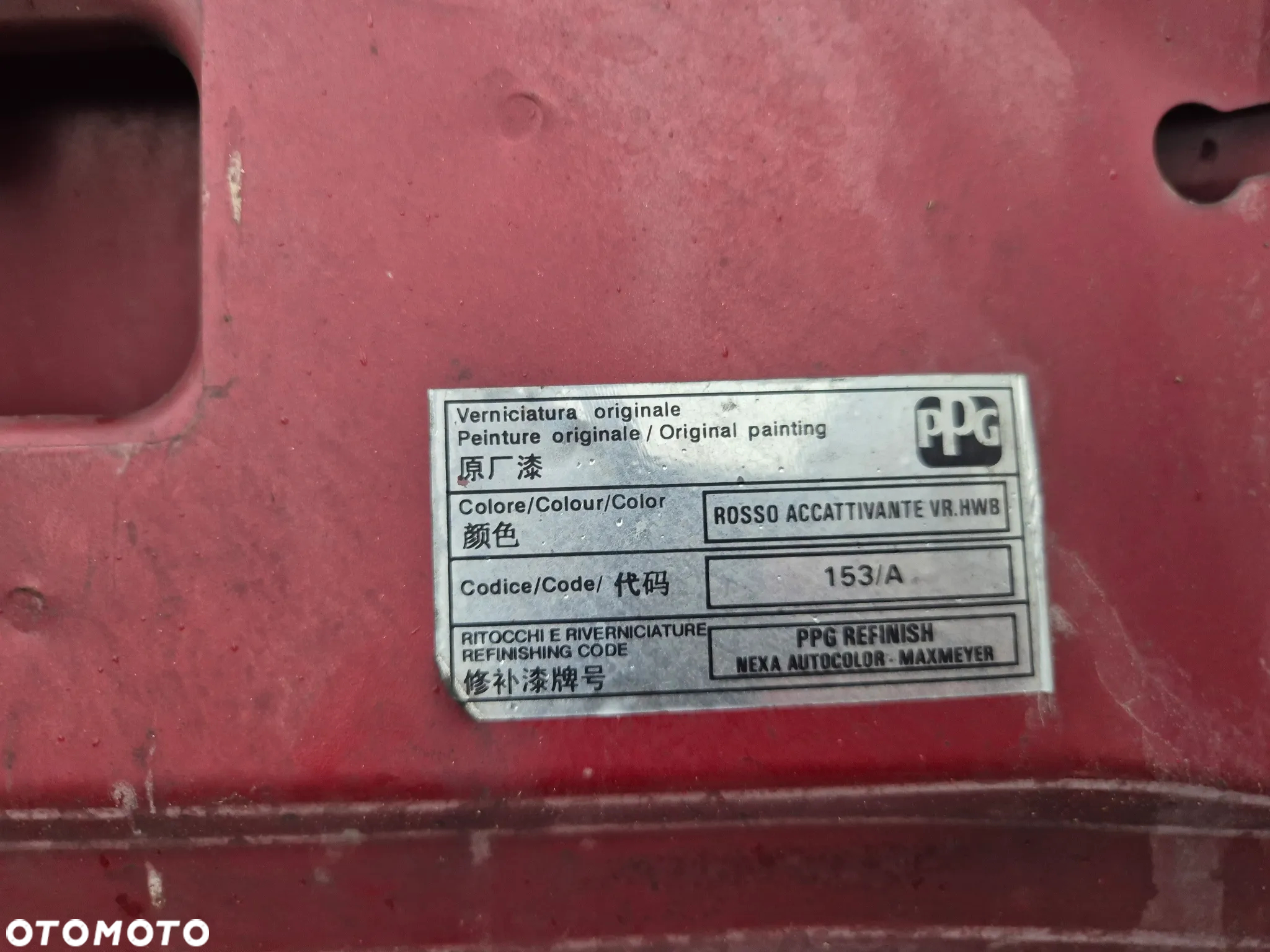 Maska pokrywa silnika Fiat Grande Punto Evo 153/A - 5