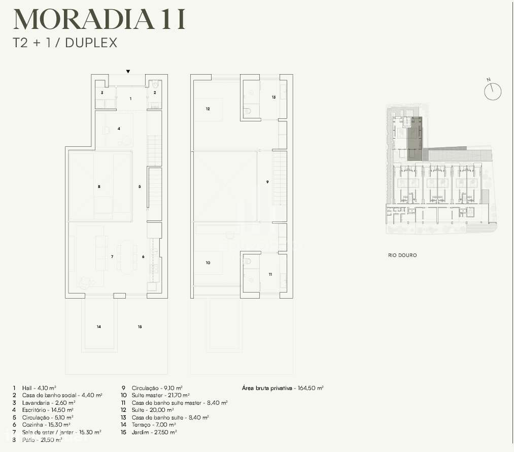 Moradia T2+1 com terraço em empreendimento de luxo no Campo Alegre, Po - Grande imagem: 2/24