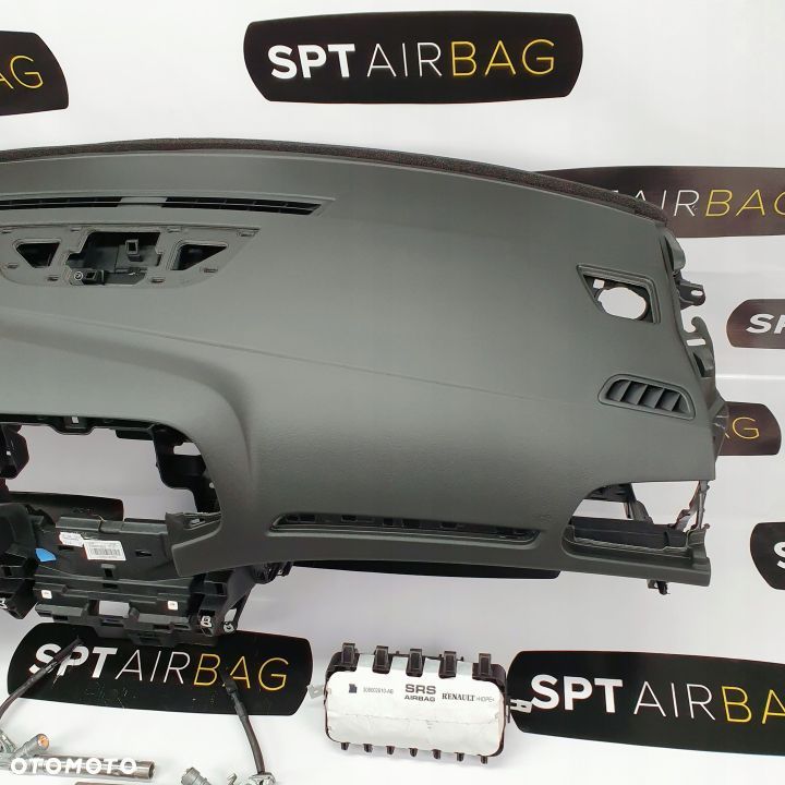 RENAULT MEGANE 4 IV DESKA ROZDZIELCZA KONSOLA KOKPIT PULPIT PODUSZKI AIRBAG AIR BAG PASY KIT SET - 3
