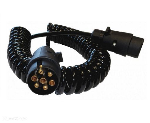 PRZEWÓD SPIRALNY 2xWTYCZKA 7 PIN 5 METRÓW - 1