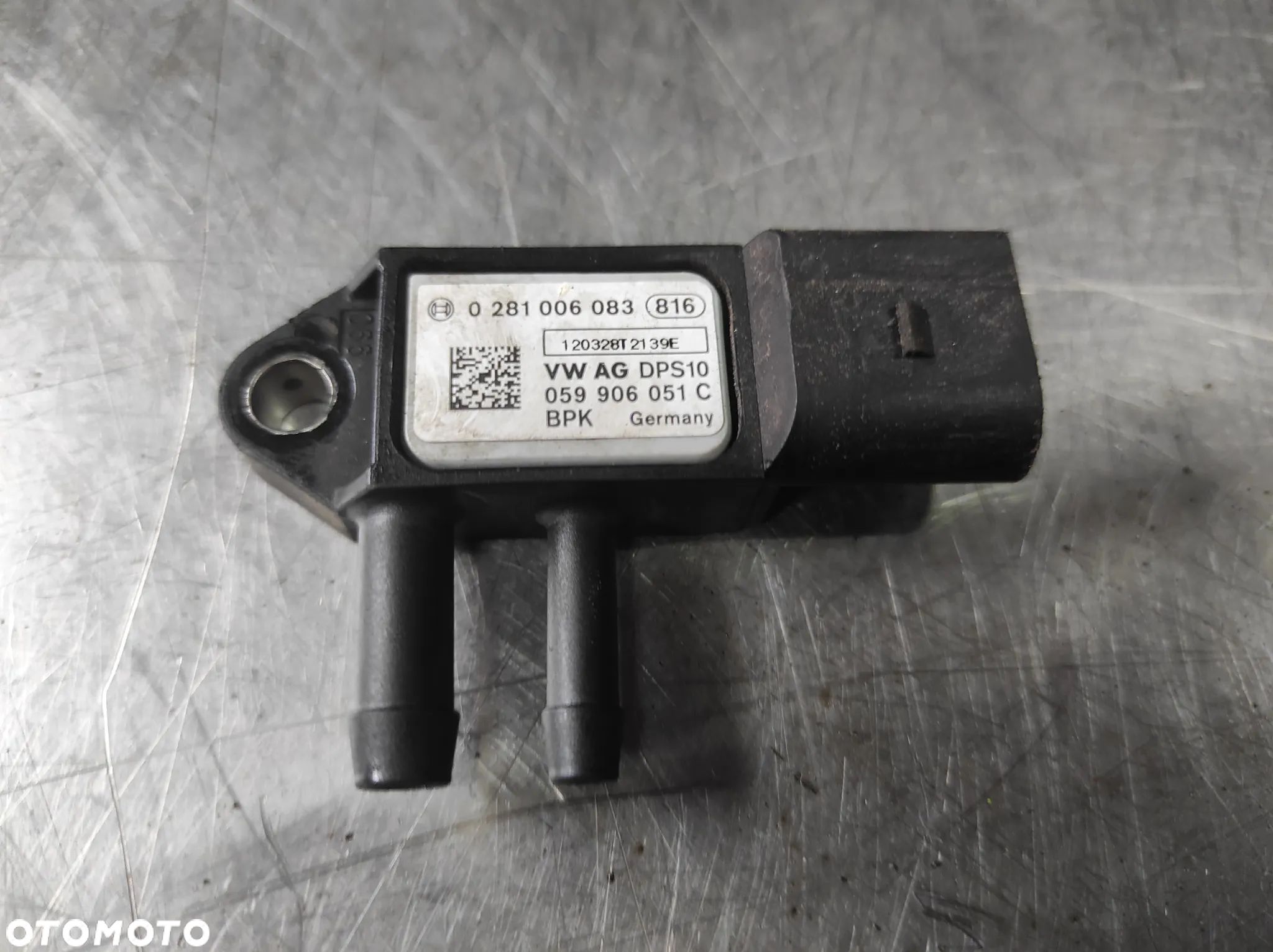 CZUJNIK CIŚNIENIA SPALIN DPF 1.6 3.0 TDI 059906051C 0281006083 VW AUDI SEAT SKODA WYSYŁKA !!!!! - 1