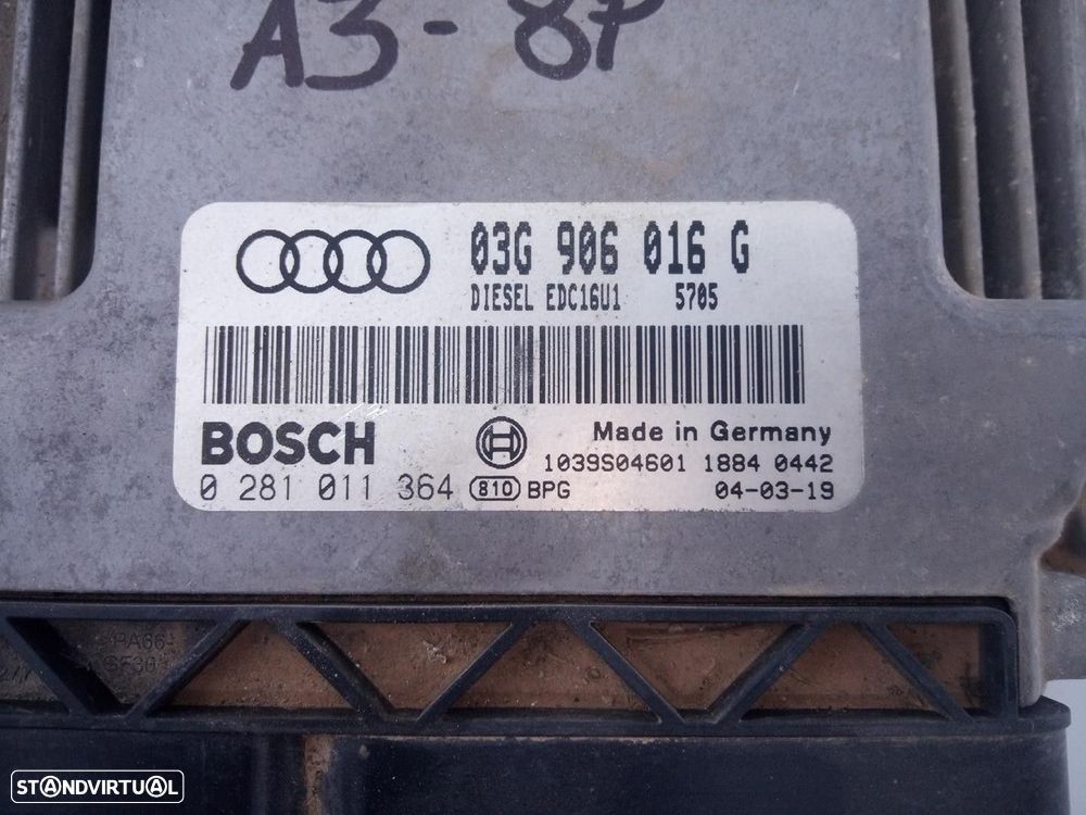 CENTRALINA MOTOR UCE AUDI A3 2004 -03G906016G - 1