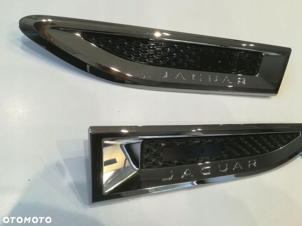 JAGUAR E-PACE X540 LISTWA WLOT BŁOTNIKA CHROM LEWA PRAWA SATYNA KOMPLET ORYGINAŁ - 6