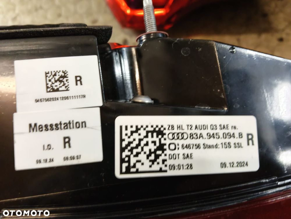 83A945091A 092A 093B 094B lampy tyl LED Matrix USA Audi Q3 SUV 83A czesci - 7