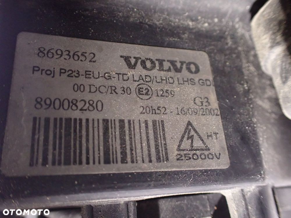 LAMPA LEWA PRZEDNIA VOLVO S80 2.4 8693652 - 9