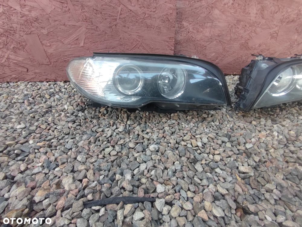BMW E46 COUPE / CABRIO LIFT ( PO LIFT ) ORYGINALNE LAMPY PRZÓD MARKI AL Automotive Lighting LEWA / PRAWA EUROPA POD ŻARÓWKĘ H7 + BIAŁE KIERUNKOWZKAZY O NR. 63 12 7 165 889 / 63 12 7 165 890 / 63 12 7 165 919 / 63 12 7 165 920 OEM W BARDZO DOBRYM STANIE - 2