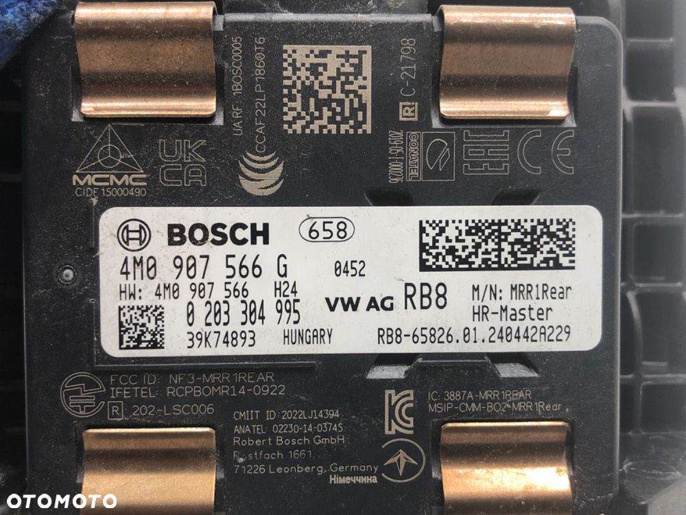 RADAR DISTRONIC  AUDI A4 B9 (8W2, 8WC) 2015 - 2022 35 TFSI Mild Hybrid 110 kW [150 KM] Hybryda - 5