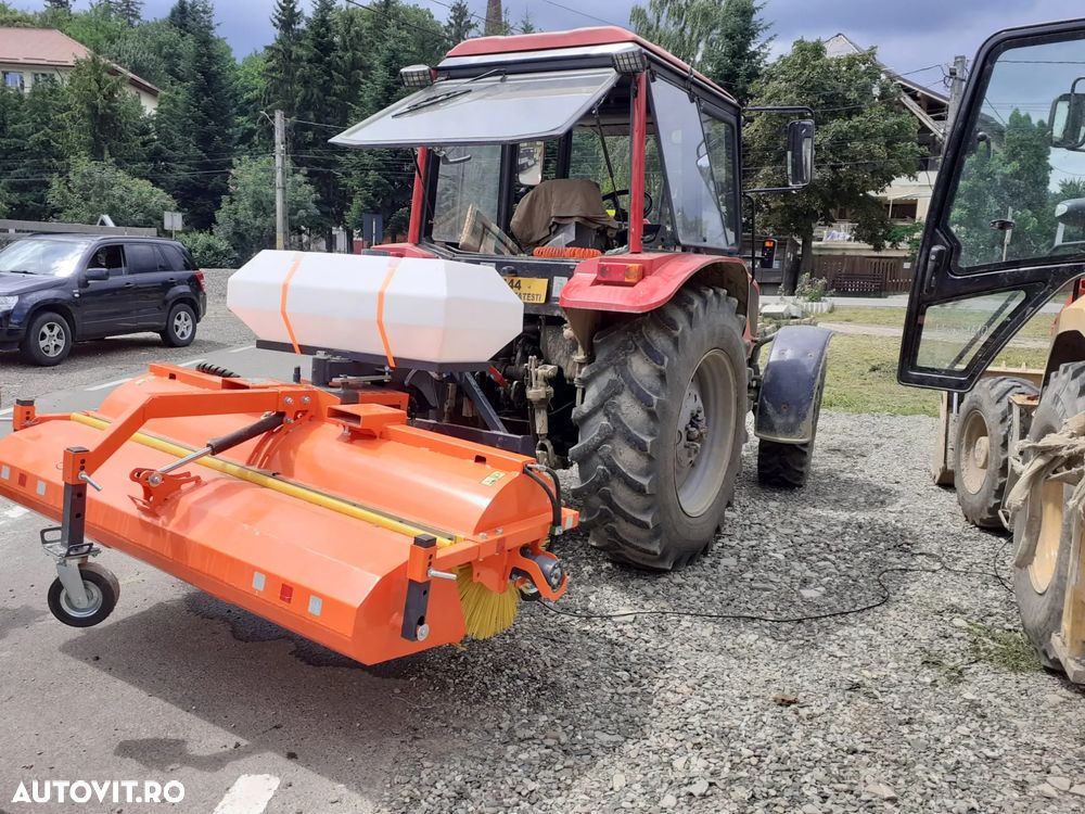 Perie asfalt cu colector si sistem stropire 240 cm - 10