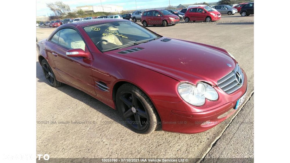 Maska Zderzak Reflektory Błotniki Wzmocnienie Belka Pas Przedni Lampy Mercedes SL500 SL350 R230 - 9