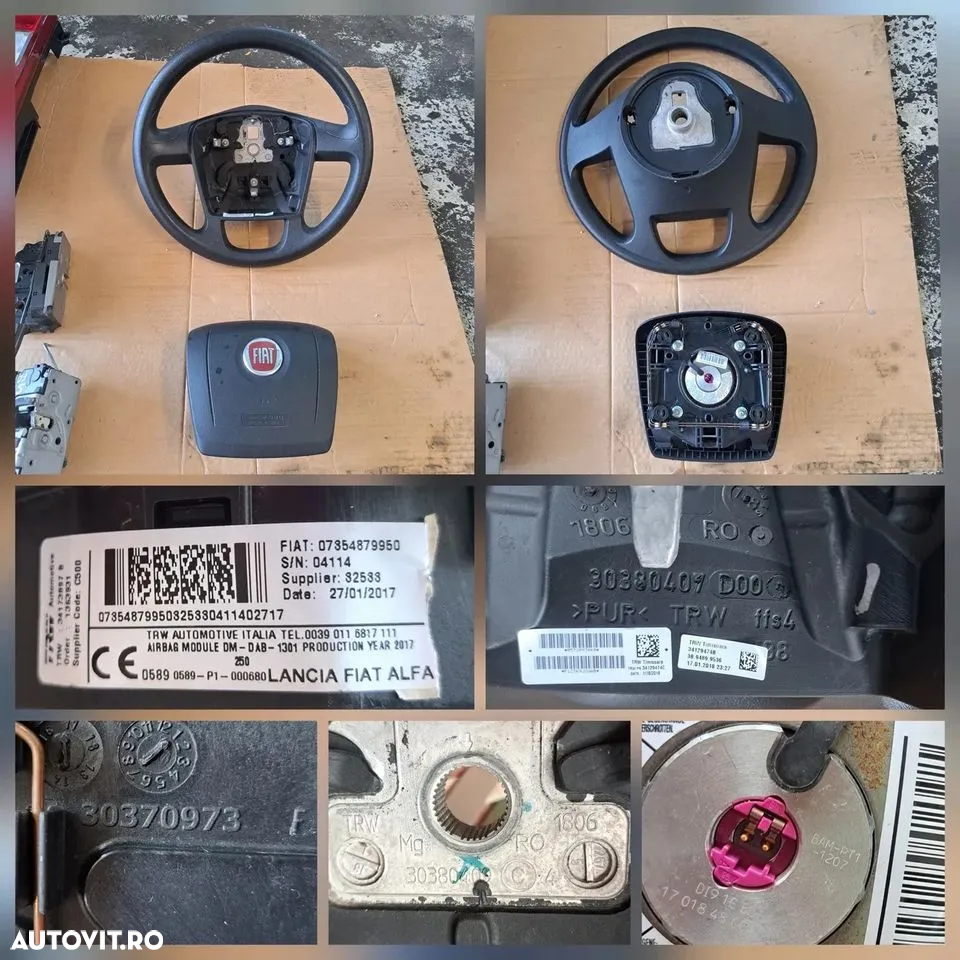 bloc pedalier trager bloc lumini ceasuri bord volan airbag stop tripla far broasca usa fiat ducato peugeot boxer citroen jumper 2014 - 2019 - 7