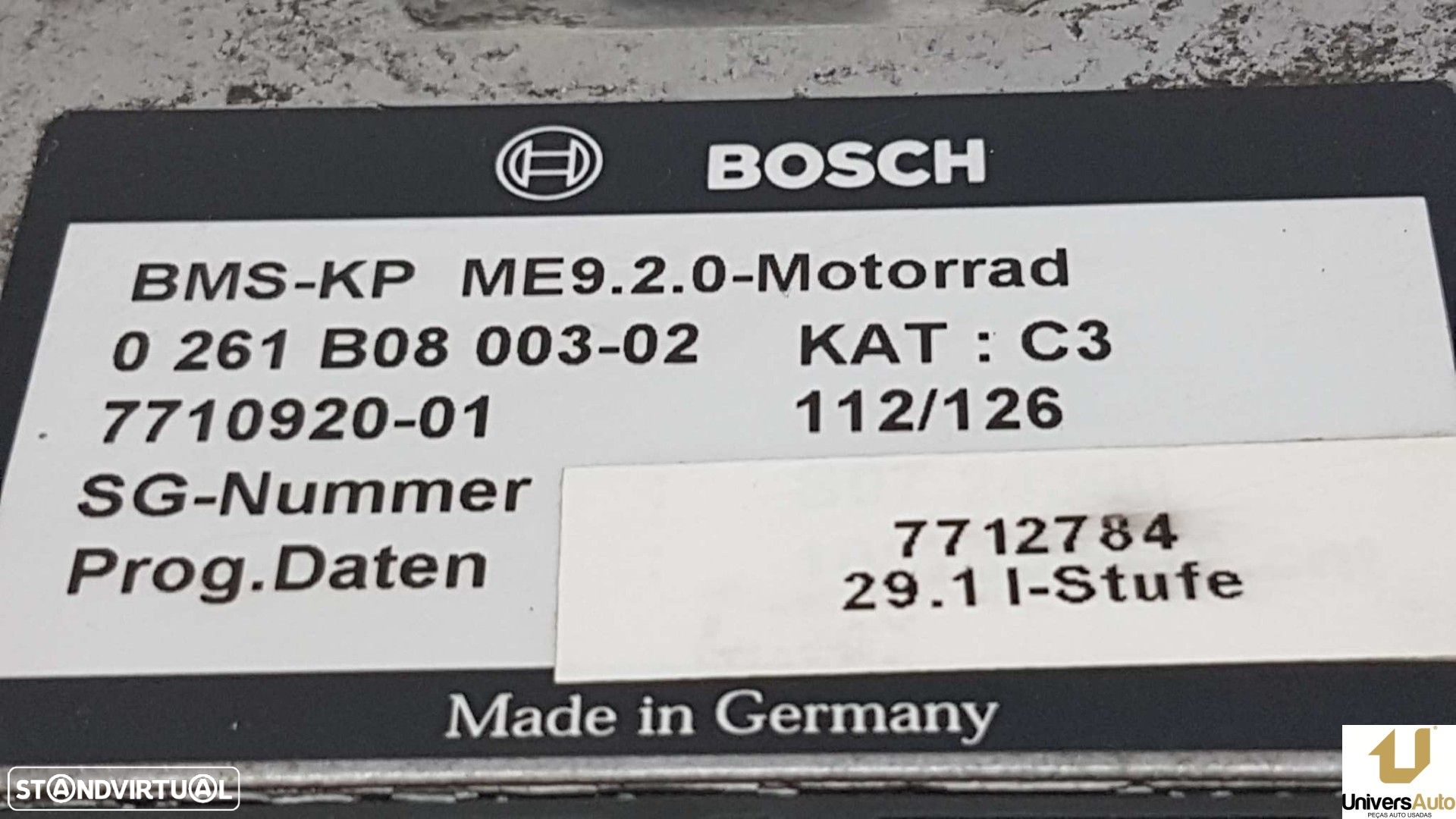 CENTRALINA DO MOTOR UCE BMW R 1200 RT/ST R 1200 RT     (0368) - 2