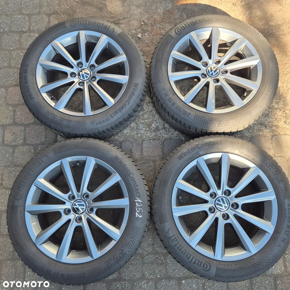ZIMA KOŁA 215/55 R17 W PASSAT TOURAN SHARAN T-ROC SUPERB OCTAVIA KAROQ YETI - 1