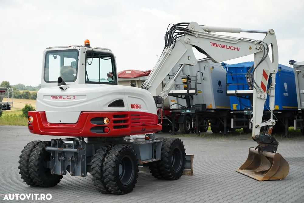 Takeuchi TB 295 W / EXCAVATOR PE ROȚI / 2016 / CONTRACT DE SERVICE POST-SERVICE - 4