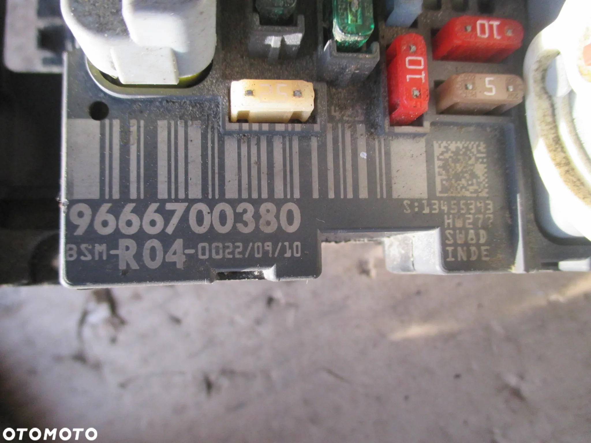 Skrzynka MODUŁ BSM-R04-00 PEUGEOT CITROEN 9666700380 - 3