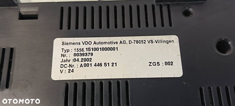 LICZNIK ZEGAR MERCEDES - BENZ ATEGO 2528L A0014465121 - 5
