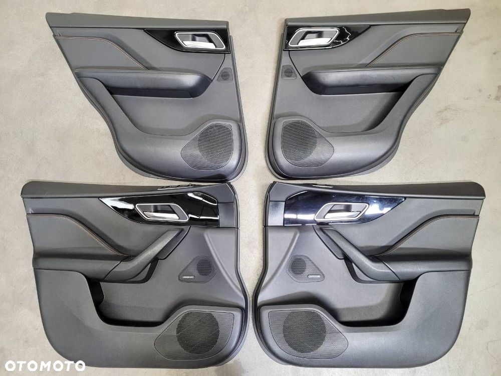 FOTELE KANAPA BOCZKI KOMPLET JAGUAR F-PACE X761 EUROPA CZARNA SKÓRA - 11