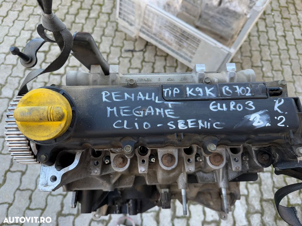 Motor 1.5 dci tip K9KB702 euro 3 pentru RENAULT CLIO 2, MEGANE, SCENIC an 2003 - 2