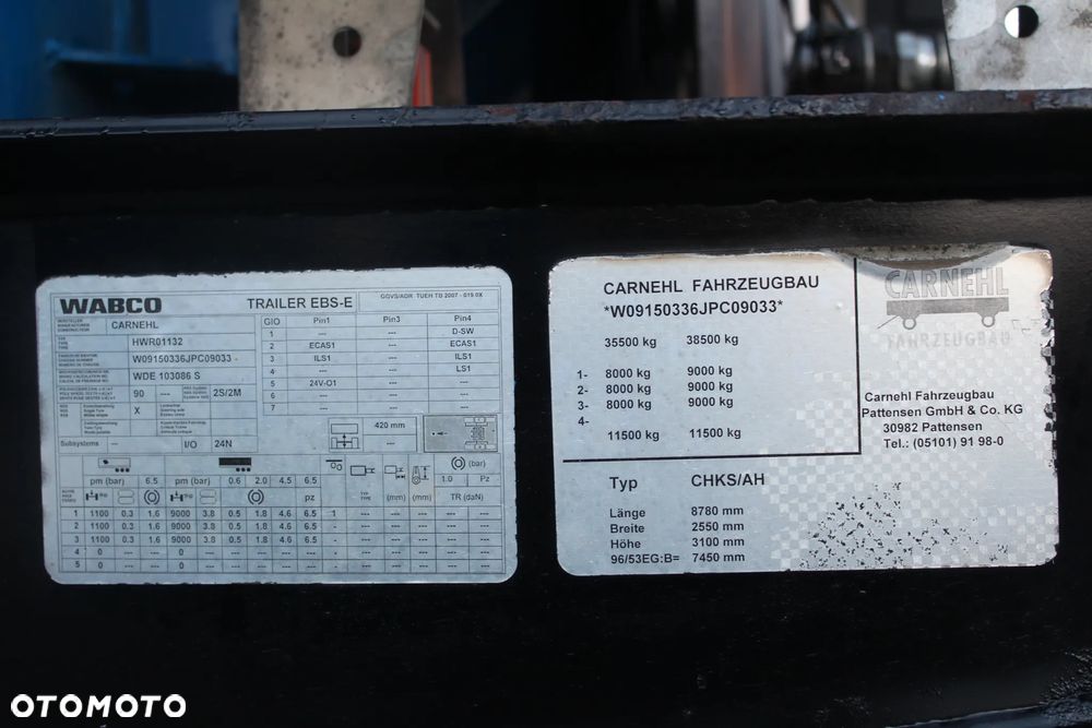 Carnehl CHKS /WAGA 4900Kg/ ALCOA/ W ofercie 16szt - 14
