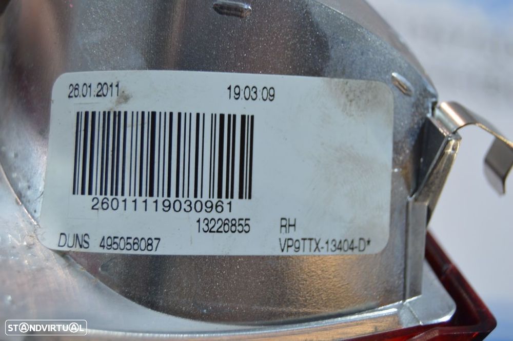 FAROLIM FAROLINS TRASEIRO TRÁS ORIGINAIS 13226855 13226854 OPEL INSIGNIA A G09 SPORTS TOURER - 9