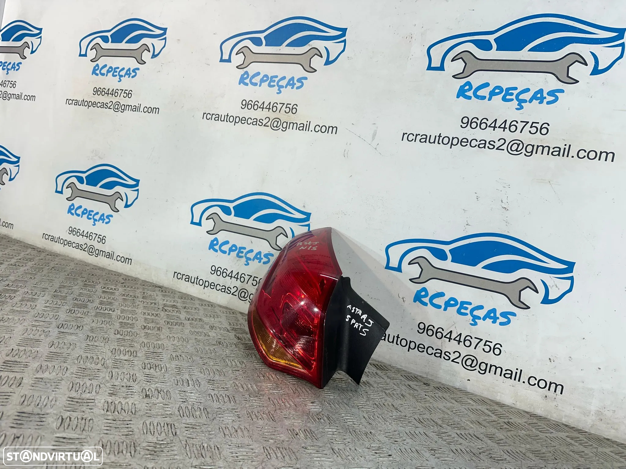 .Conjunto Farolins Led Tras Traseiro Direito Esquerdo Original GM Opel Astra J 13306460 13306459 2009 - 2015 - 8