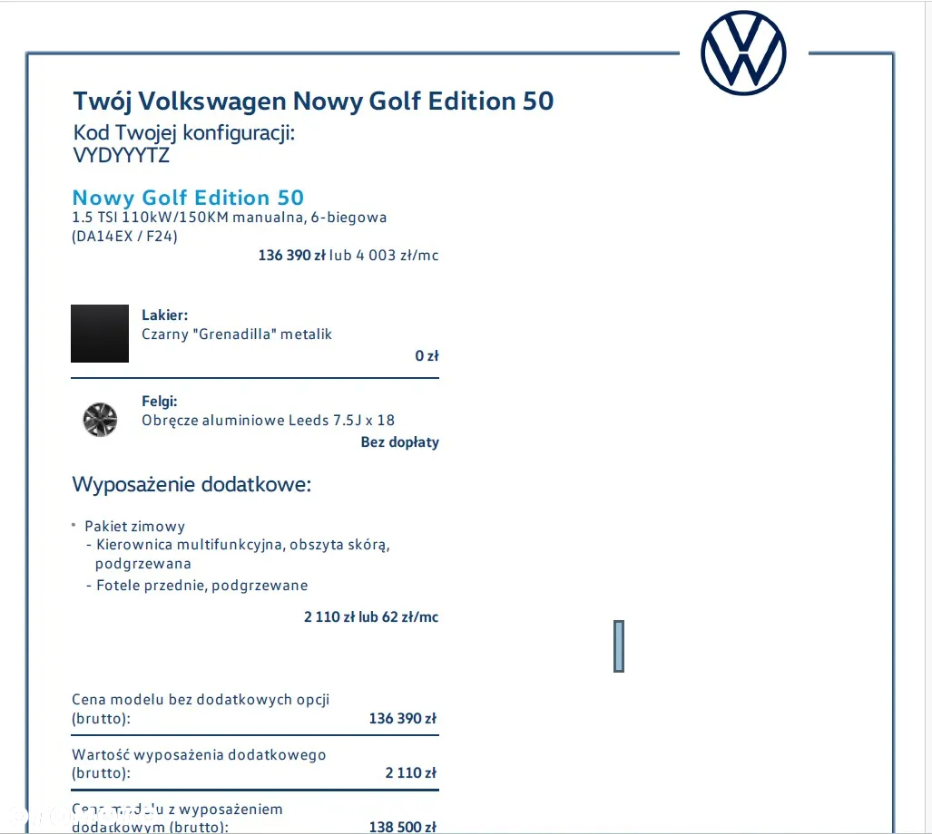 Volkswagen Golf VIII 1.5 TSI Edition 50 - 35