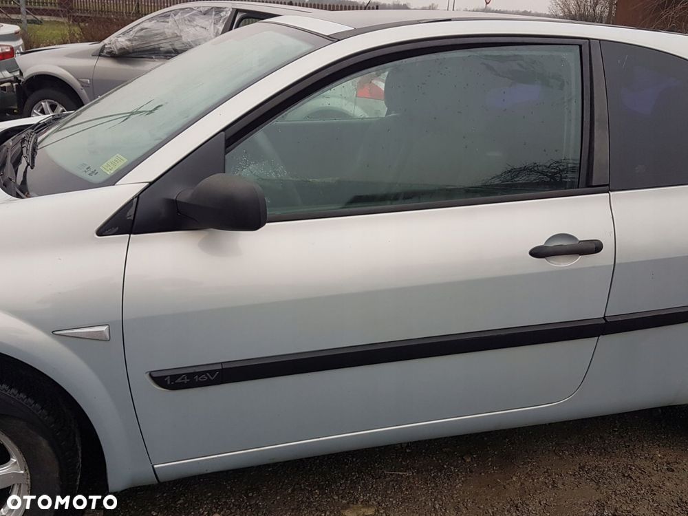 MEGANE II 02- DRZWI LEWE SREBRNE MV632 HB-3D - 3