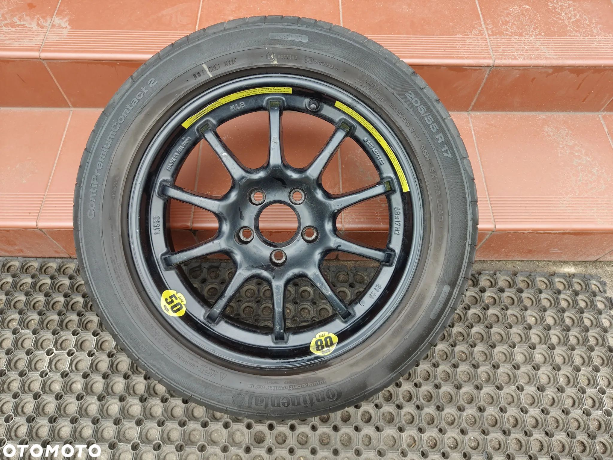 MERCEDES SLK 171 Koło Zapasowe Dojazdowe Felga 17 205/55 A2304010602 - 1