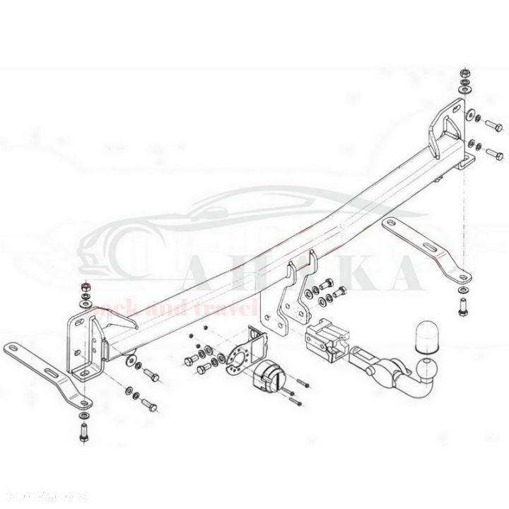 Hak Holowniczy Wypinany Automat Do Ford Explorer 2011-2015 - 3