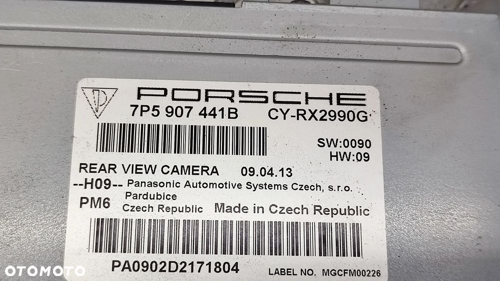 PORSCHE CAYENNE II 10-17R STEROWNIK MODUL KAMERY COFANIA 7P5907441B 7P5907441 B - 4