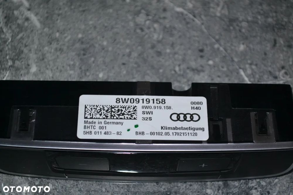 AUDI A4 B9 A5 8W PANEL NAWIEWU KLIMATYZACJI OGRZEWANIA 8W0919158 - 3