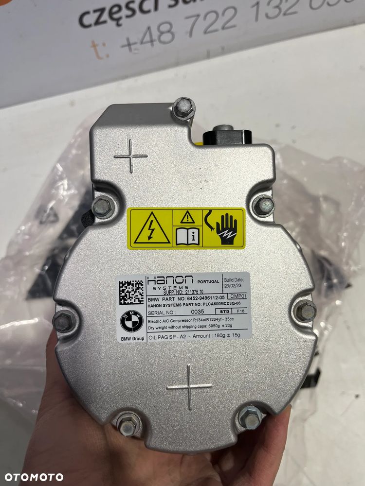 Kompresor / Sprężarka klimatyzacji BMW 6452-9496112-05 NOWA - 5