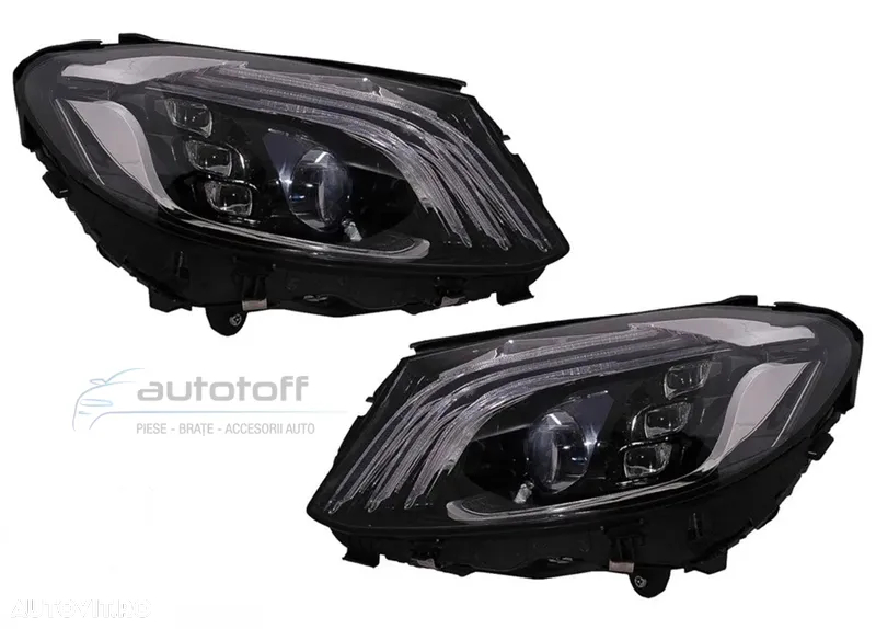 Faruri Full LED compatibil cu Mercedes C-Class W205 S205 (2014-2020) MBH Design - 3