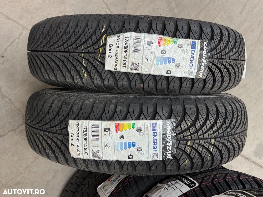 Vând 2 anvelope 175/80/14 goodyear allseason noi - 1