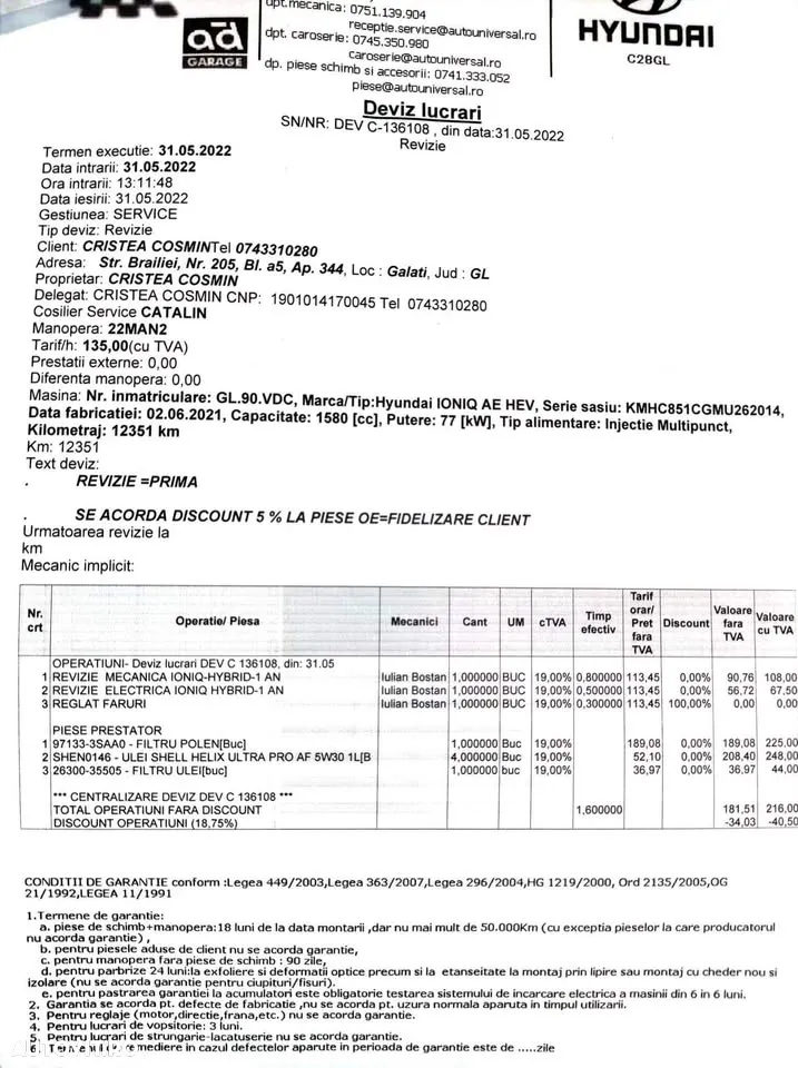 Hyundai IONIQ Hybrid 141CP Exclusive - 2