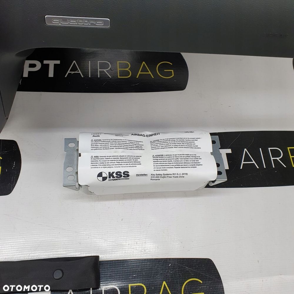 AUDI A5 8T KOKPIT DESKA KONSOLA PULPIT PODUSZKA AIRBAG AIR BAG PASY KIT SET - 8