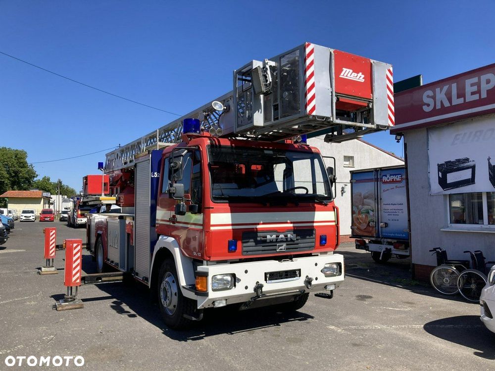 MAN Man 15,280 Straż pożarna drabina Strażacka zwyżka podnośnik Metz M2005 - 3