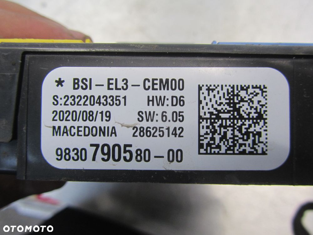 Peugeot Expert III-Jumpy-Proace 16r->moduł BSI 9830790580-00 BSI-EL3 - 3