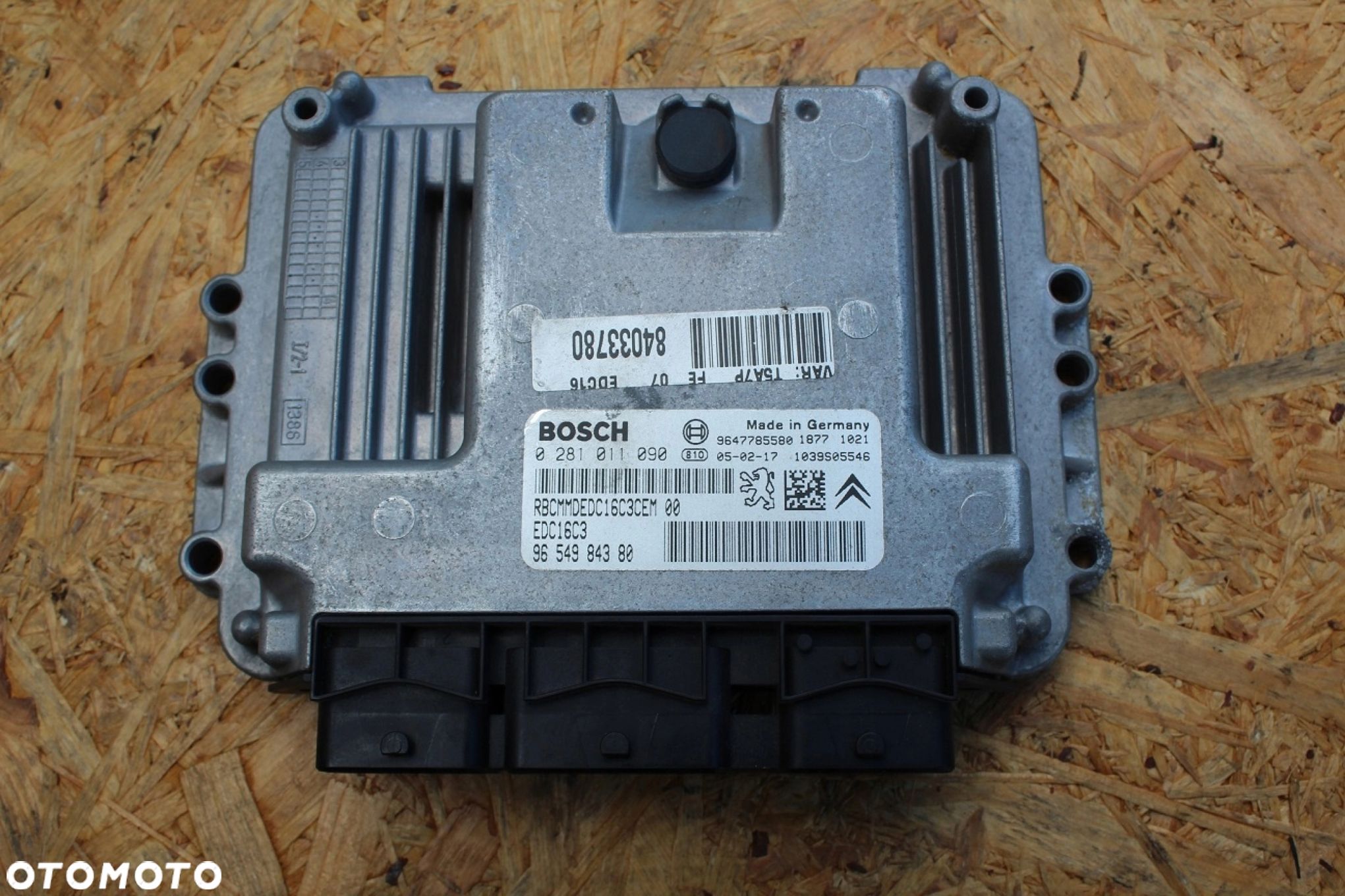 Sterownik Komputer silnika PEUGEOT CITROEN 1.4 HDI diesel 0281011090 - 1